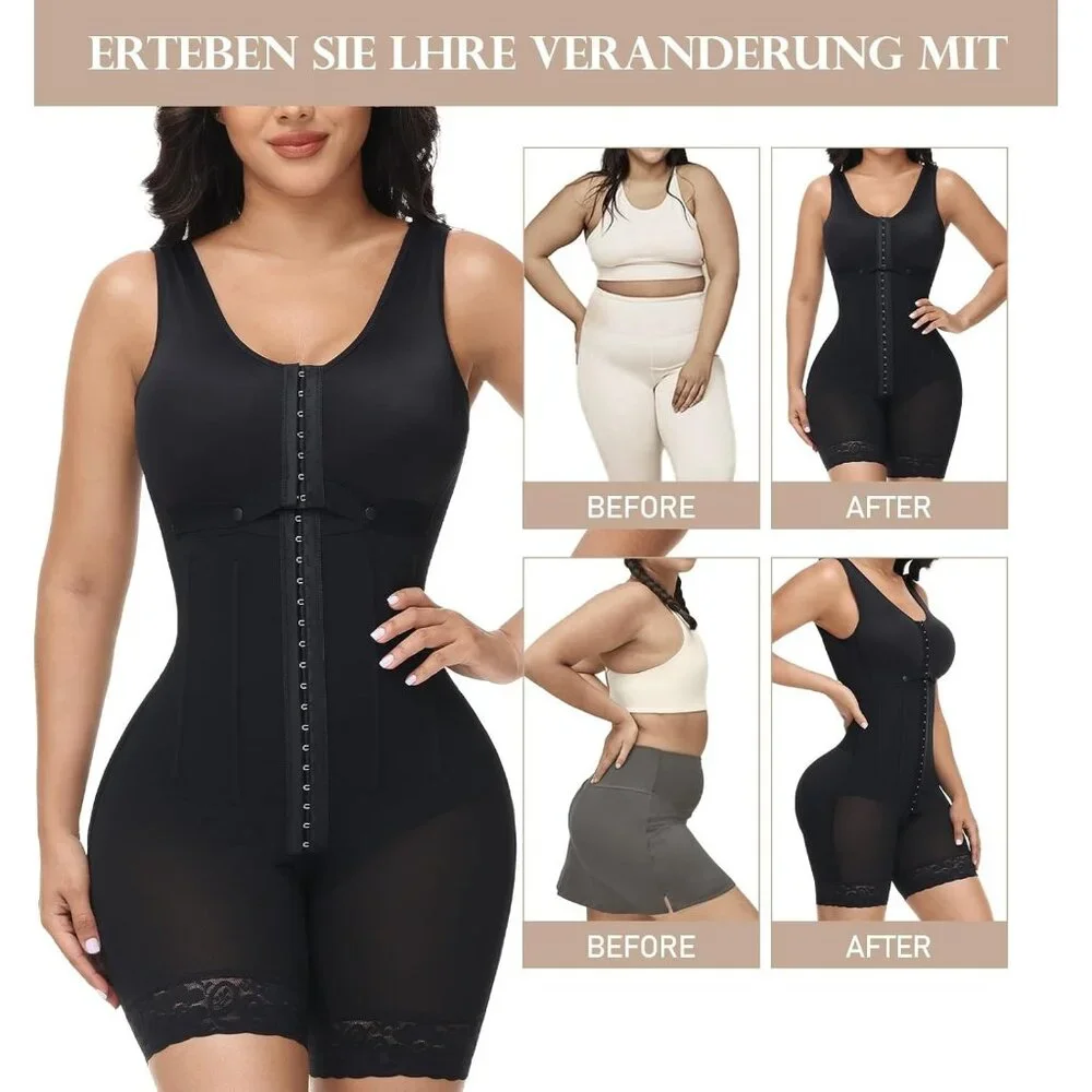 Women's Shapewear Postpartum Garment Tummy Control Surgery Black Body Shaper - Picture 5 of 5
